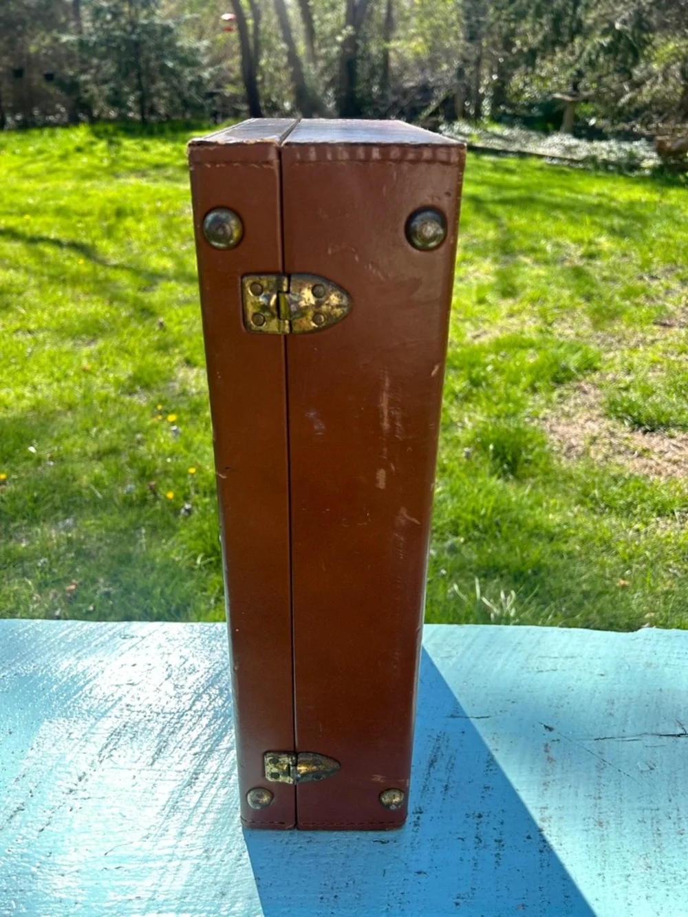 Vintage 1960's Lions Club International Leather Briefcase